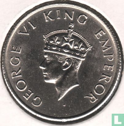 Brits-Indië ½ rupee 1947 - Afbeelding 2