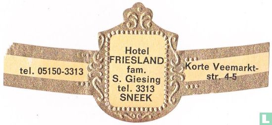 Hotel Friesland fam. S. Giesing tel. 3313 Sneek - tel. 05150-3313 - Korte Veemarktstr. 4-5 - Bild 1