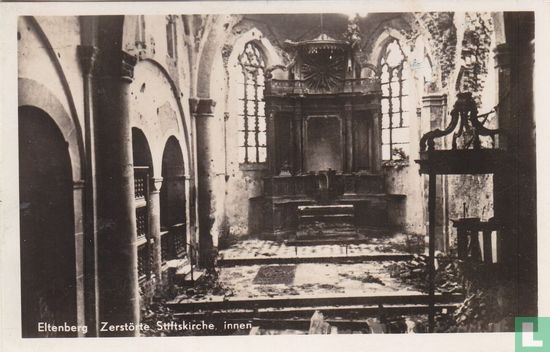 Eltenberg, Zerstörte Stiftskirche innen - Bild 1