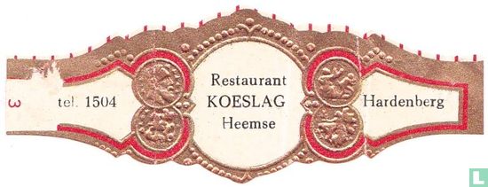 Restaurant Koeslag Heemse - tel. 1504 - Hardenberg - Image 1