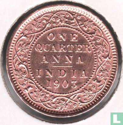 Inde britannique ¼ anna 1903 - Image 1