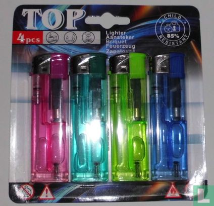 Top 4pcs lighters/aanstekers - Afbeelding 1