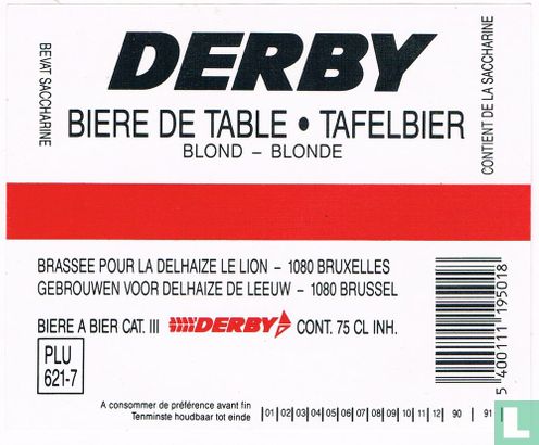 Derby Tafelbier Blond (tht 91)