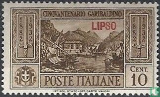 Giuseppe Garibaldi, overprint Lipso