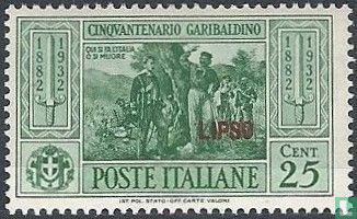 Giuseppe Garibaldi, opdruk Lipso