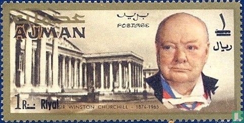 Sir Winston Churchill - overprint