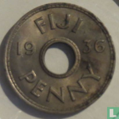 Fiji 1 penny 1936 (type 2) - Image 1