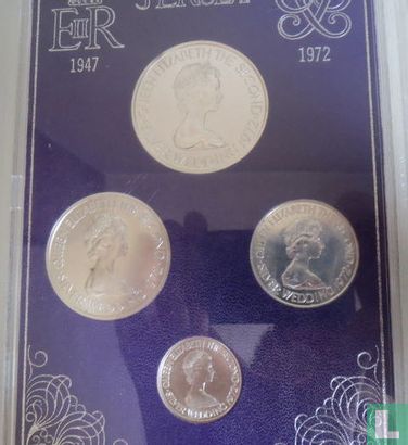 Jersey mint set 1972 (PROOF) "25th Wedding anniversary of Queen Elizabeth II and Prince Philip" - Image 1