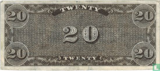 Confederate States of America  20 dollars 1861 (REPLICA) - Afbeelding 2
