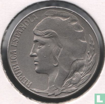 Espagne 5 centimos 1937 - Image 2