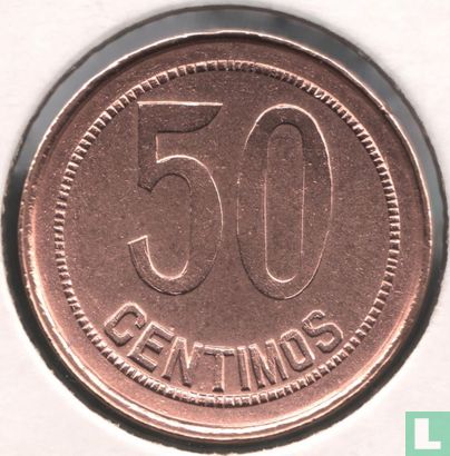 Espagne 50 centimos 1937 (36 - valeur en cercle des rectangles) - Image 2
