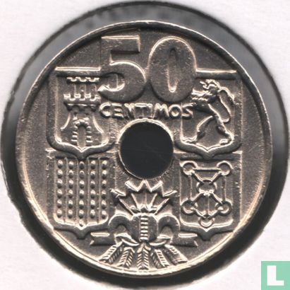 Spain 50 centimos 1963 (1964) - Image 2