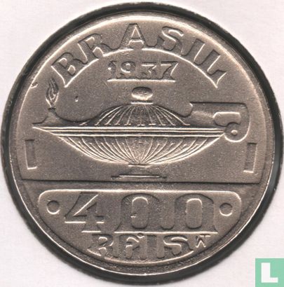 Brazilië 400 réis 1937 - Afbeelding 1