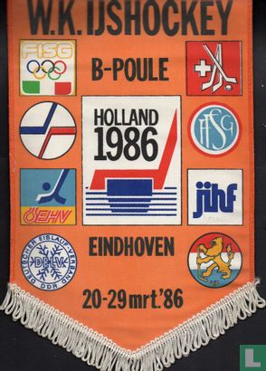 IJshockey Nederland : WK B poule Eindhoven 1986
