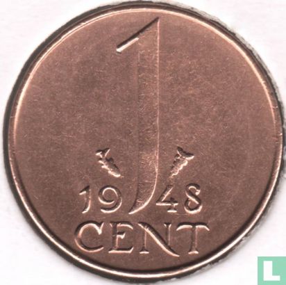 Nederland 1 cent 1948 - Afbeelding 1