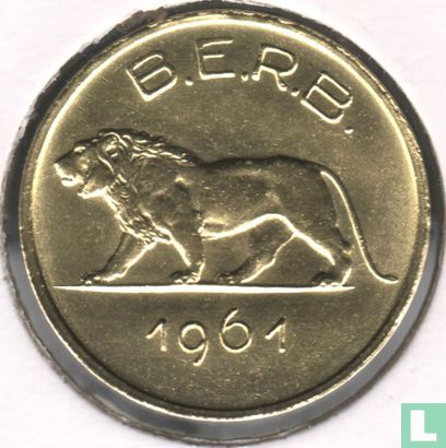 Rwanda and Burundi 1 franc 1961 - Image 1