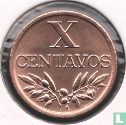 Portugal 10 centavos 1967 - Image 2