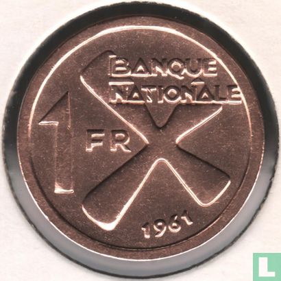 Katanga 1 franc 1961 - Image 1