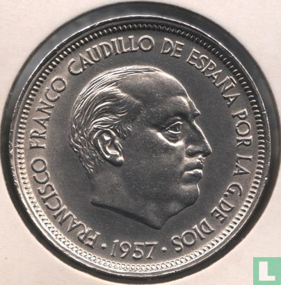 Spain 50 pesetas 1957 (59) - Image 2