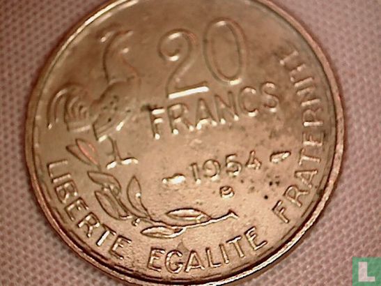 France 20 francs 1954 - Image 1