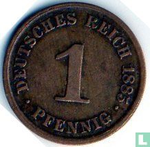 German Empire 1 pfennig 1885 (J) - Image 1