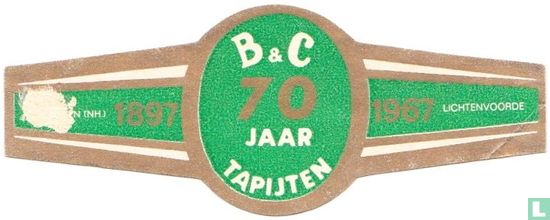 B & C 70 jaar Tapijten - Naarden (NH) 1897 - 1967 Lichtenvoorde - Afbeelding 1