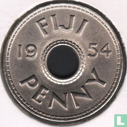Fiji 1 penny 1954 - Image 1