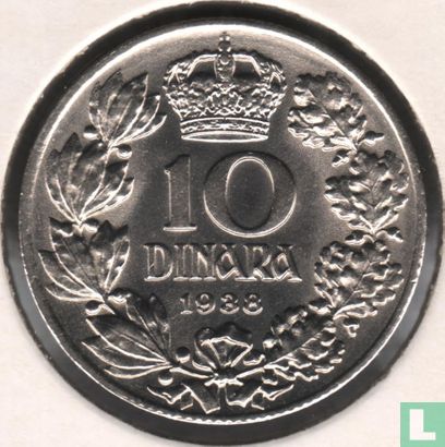 Joegoslavië 10 dinara 1938 - Afbeelding 1