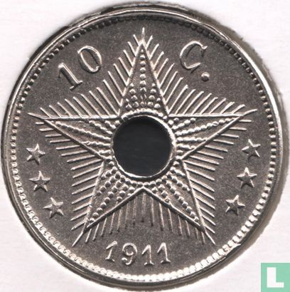 Congo belge 10 centimes 1911 - Image 1