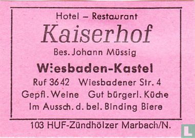 Kaiserhof - Johann Müssig