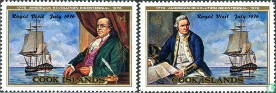 Benjamin Franklin & James Cook