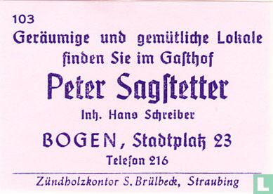 Peter Sagstetter - Hans Schreiber