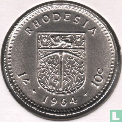 Rhodesia 1 shilling - 10 cents 1964 - Image 1
