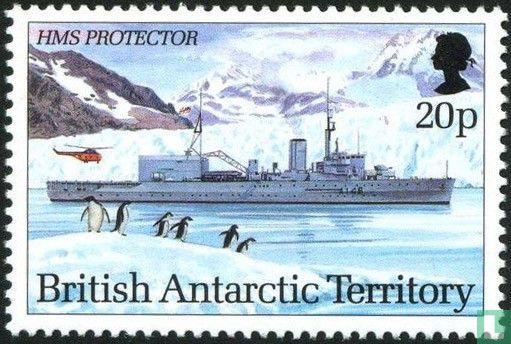 Antarktische Forschungsschiffe  