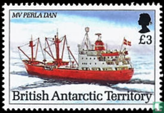 Antarctic research vessels  