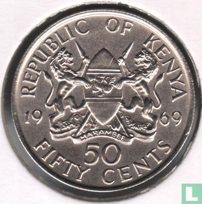 Kenya 50 cents 1969 - Image 1