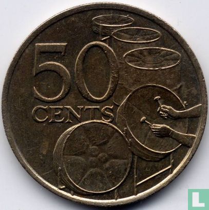 Trinidad en Tobago 50 cents 1977 (zonder FM) - Afbeelding 2