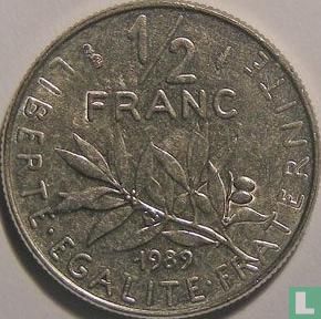 Frankrijk ½ franc 1989 - Afbeelding 1