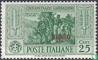 Garibaldi, overprint Nisiro  