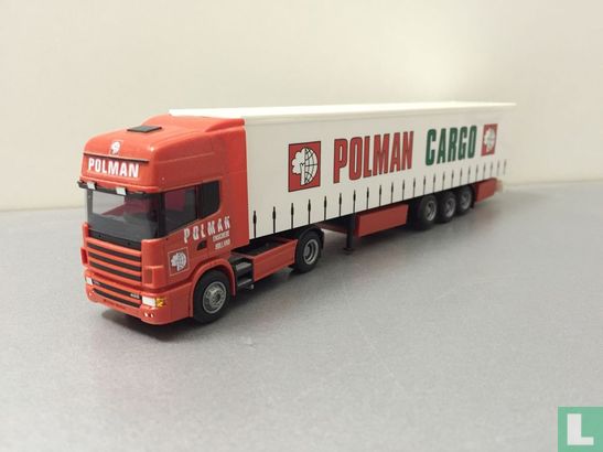 Scania 124L Topline semi tilt trailer 'Polman Cargo' - Bild 1