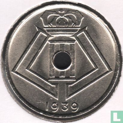 Belgique 25 centimes 1939 - Image 1