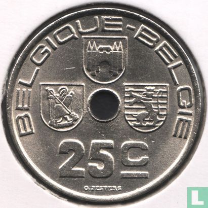 Belgium 25 centimes 1939 - Image 2