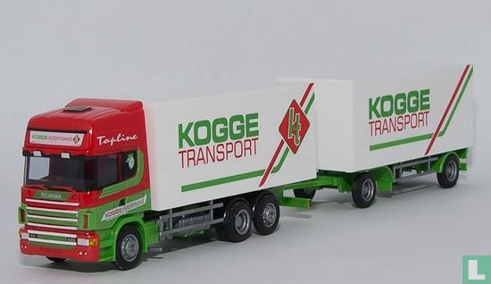 Scania 124L Topline box trailer 'Kogge Transport'