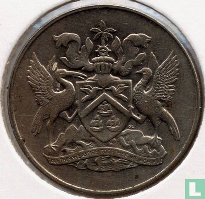 Trinidad en Tobago 50 cents 1972 (zonder FM) "10th anniversary of Independence" - Afbeelding 2
