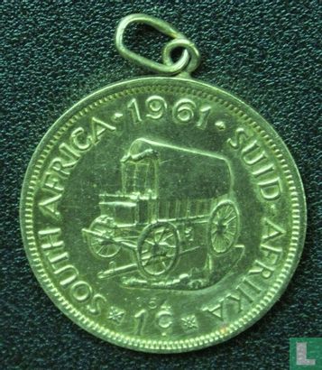Zuid Afrika 1 cent 1961 - Afbeelding 2