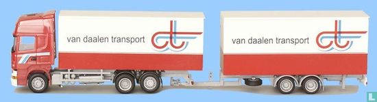 Scania 144L Topline box trailer 'Van Daalen Transport'