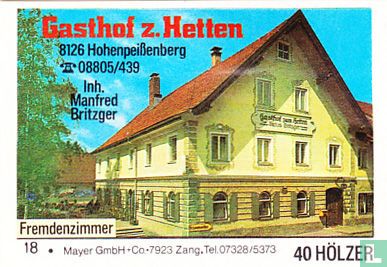 Gasthof z. Hetten - Manfred Brtizger