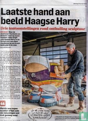 Laatste hand aan beeld Haagse Harry - Image 1