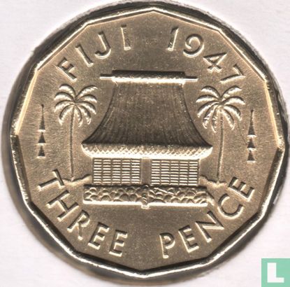 Fidschi 3 Pence 1947 - Bild 1