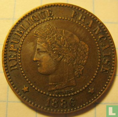 Frankrijk 2 centimes 1886 - Afbeelding 1
